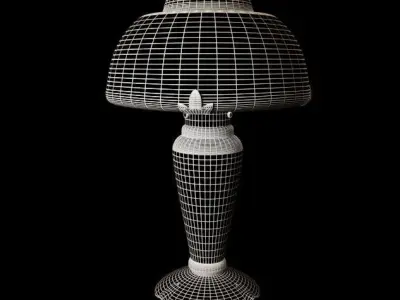 Vintage table lamps Free low-poly 3D model