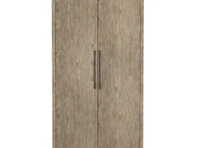 FRENCH CONTEMPORARY PANEL DOUBLE-DOOR CABINET 3D model