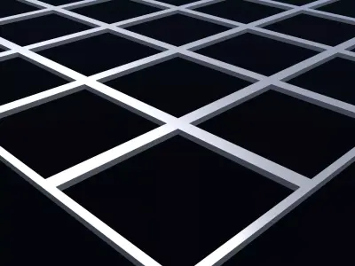 Perforated panel with 81 percent opening 25O123 3D model