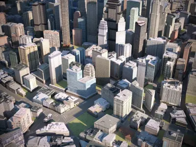 City 17 Low-poly 3D model