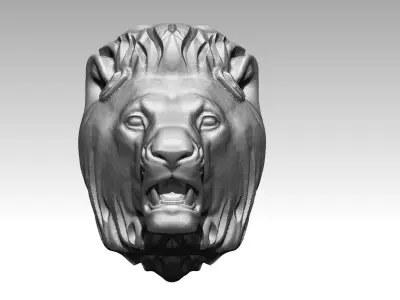 Lion head 3D print model