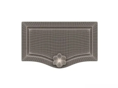 Kitchen Cabinet Door Classic Yegane Low-poly 3D model