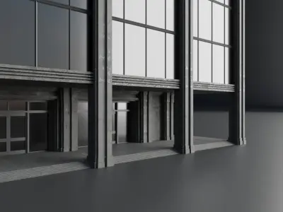 SKYSCRAPER CITY BUILDING 06 Low-poly 3D model