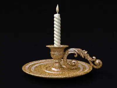 chandelier candle holder 3D model