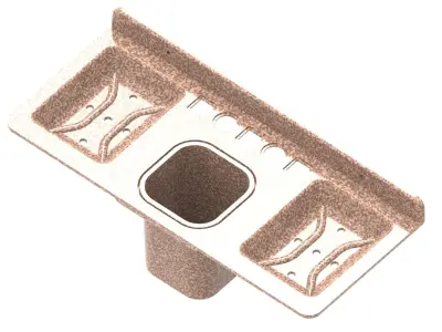 Double soap dishes with tumbler  tooth brush holders 3D print model