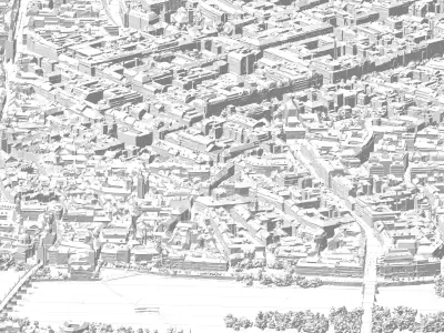 Prague City Center 3D model