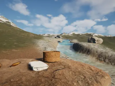 UE5 Terrain-Realistic Scene 3D model