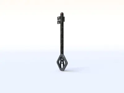 Legendary Key Low-poly 3D model