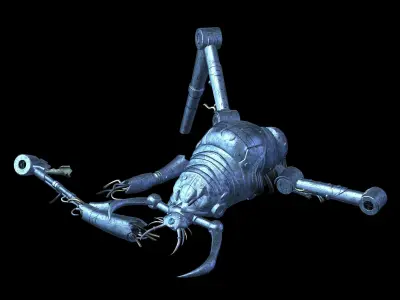 Future World - Undersea - Mechanical Wreck 01 3D model