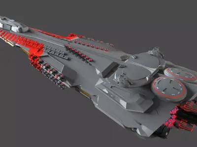 PG Defense Cruiser 3D model