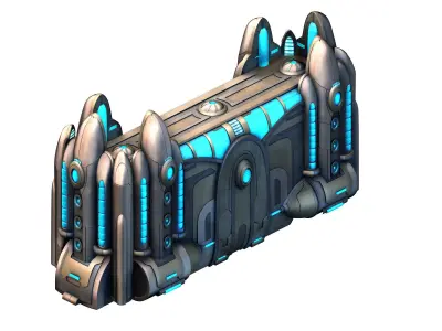 Space Station - City Wall 03 3D model purchase