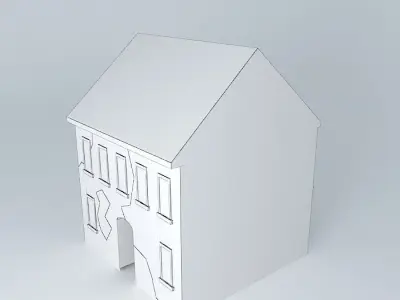 18th Century House European Style Low-poly 3D model