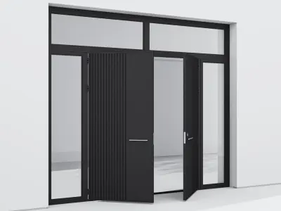 Aluminium door 113 3D model