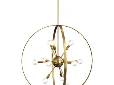  Marly 12 Light Chandelier Low-poly 3D model