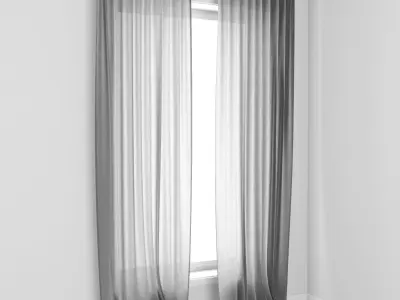 Curtains simple detailed  3D model