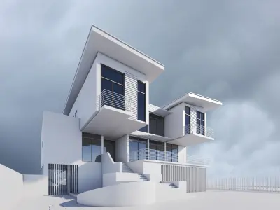 Modern House Exterior 3D model order