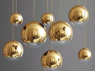 Mirror Pendant 3D model