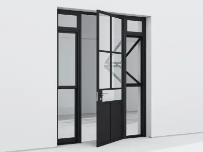 Aluminium door 213 3D model