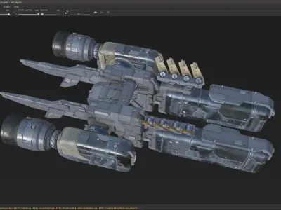 scifi-model541 spaceship 3D model