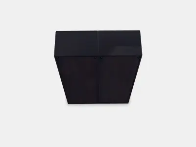 BESTA Storage combination w glass doors Low-poly 3D model