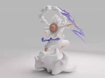 Luffy 3D Printable Action Figure 3D model