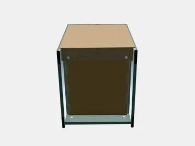 MALM Chest of 2 drawers 4 Low-poly 3D model