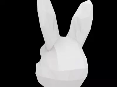 Geometric Rabbit Sculpture 3D Print Model 3D print model