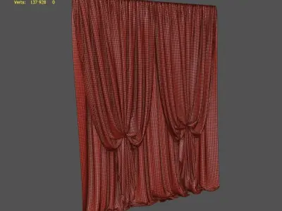 Curtain 3D model 11