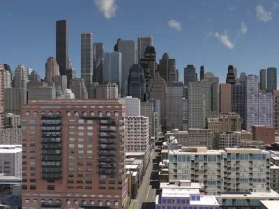 City 51 Low-poly 3D model