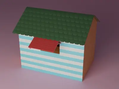 A Street Shop 3D model