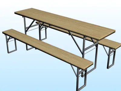 OUTDOOR FURNITURE 16 Low-poly 3D model