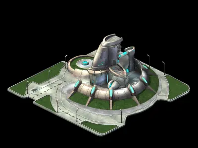 Science Fiction - Territory Command Center 3D model