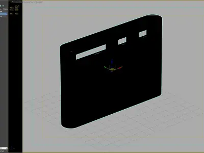 Modern Outdoor Recycling Bin for Public Spaces 3D model