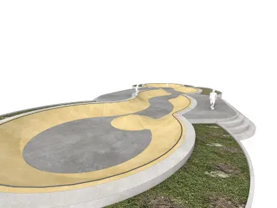 Snake run 01 - Skate Park 3D model