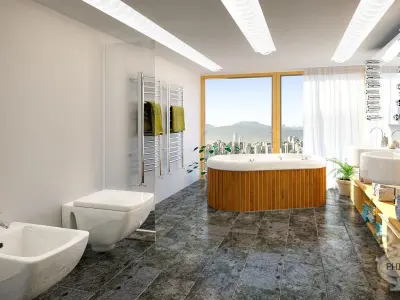 Bathroom 2 design 3D model