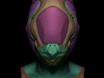 SCIFI HELMET 02 3D model