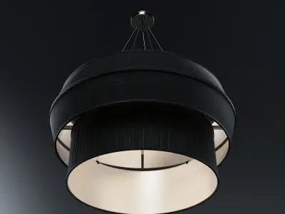 Black Hanging Light or Ceiling Lamp 3D model
