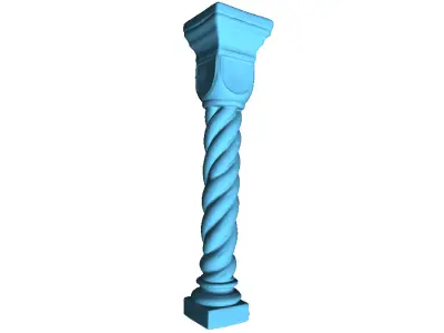 Stone pillar 01 3D print model