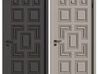 Entrance door set262 3D model