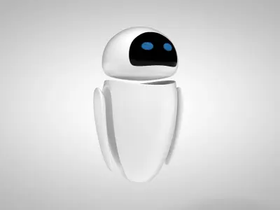 Eve Robot - Wall-E Low-poly 3D model