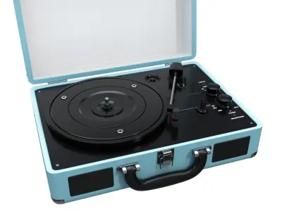 Victrola Vintage Suitcase Record Player Low-poly 3D model