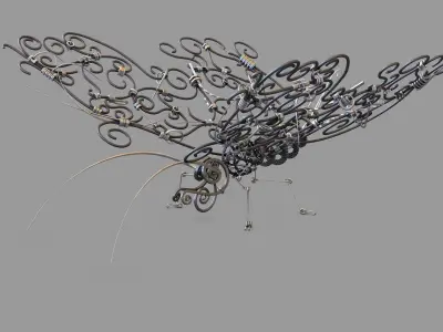 Steam Punk Butterfly 3D model