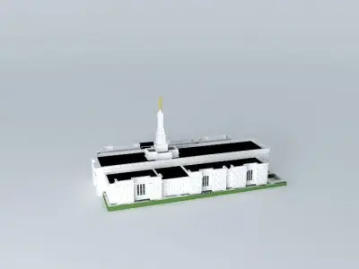 LDS. TEMPLO MORMON, OAXACA, OAX. MEXICO, 74th. operating temple Free 3D model