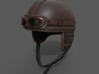 Helmet scifi military low poly  Low-poly 3D model