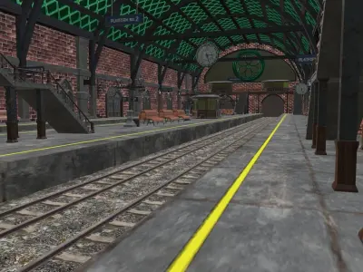 Train Station  3D model