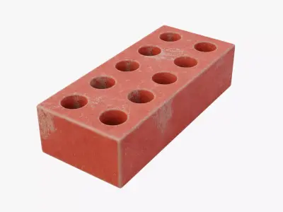 Red Brick 2 Low-poly 3D model