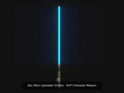 05 Star Wars Lightsaber Colors - SciFi Character Weapon 3D Model Pack