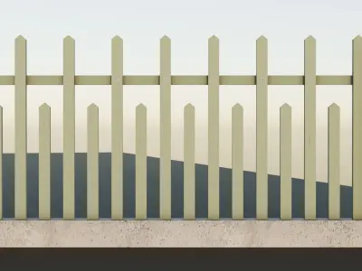 Fence Pack Low-poly 3D model