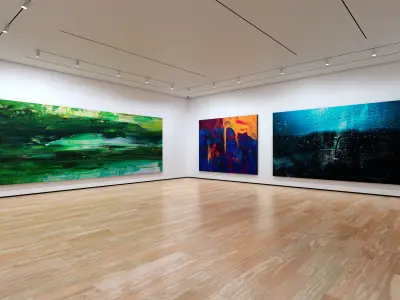 Art Museum Gallery Interior 1 - Textured Low-poly 3D model