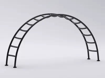 Playground Climber black 3D model